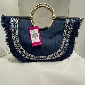 Elegant well crafted Vince Camuto denim purse